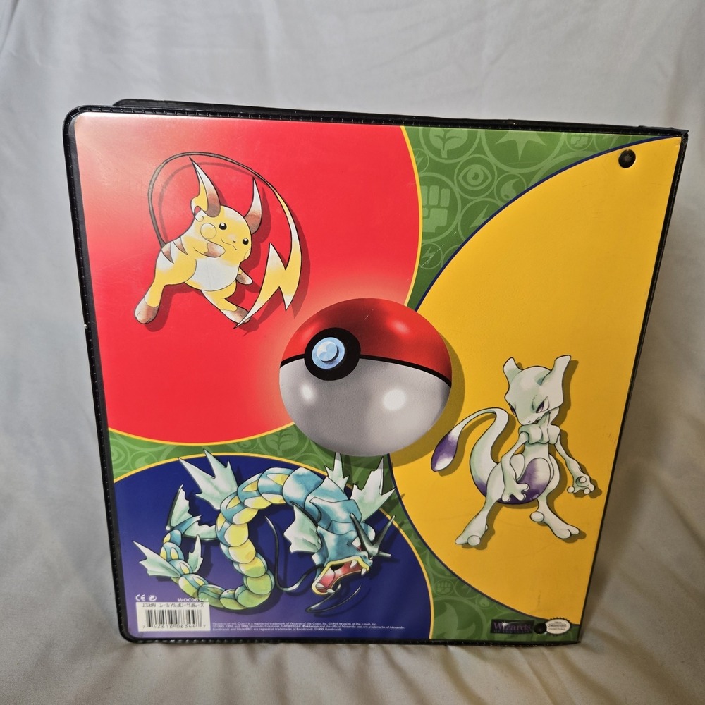 Vintage 1999 Pokemon TCG Wizards of the Coast Ultra PRO 3 Ring Binder Snorlax - Picture 3 of 12